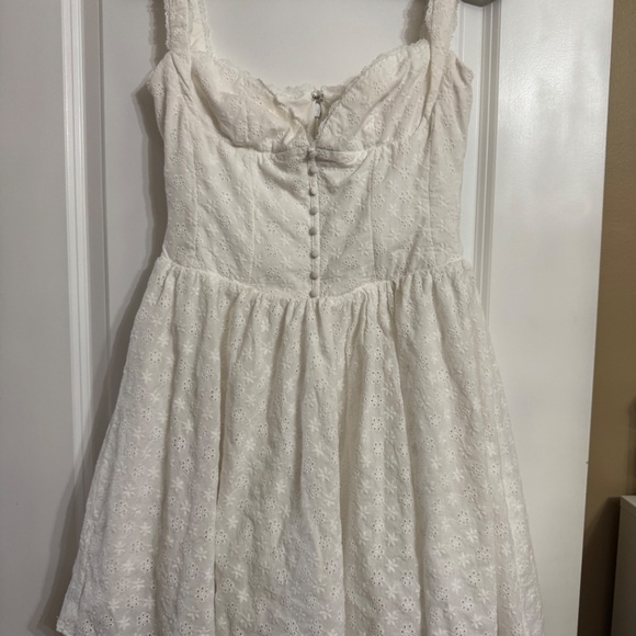 Brigitte Embroidered Lace Fit & Flare Dress - Picture 3 of 6